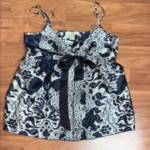 Sin 100% Silk Camisole Spaghetti Strap Tank Top